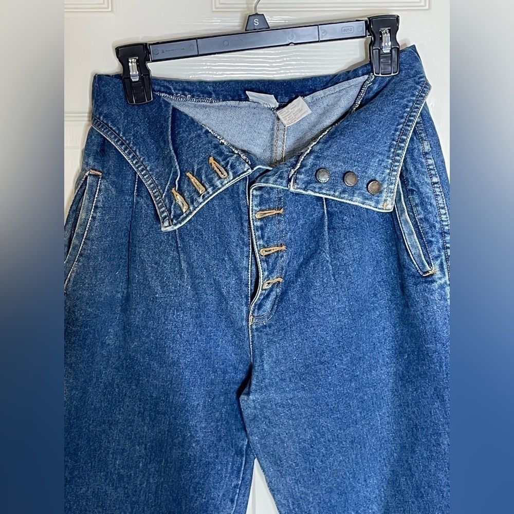 Vintage Habadasher Chilly Jeans 10 Blue Western Cowgirl High Waisted Rodeo Denim - Picture 2 of 7
